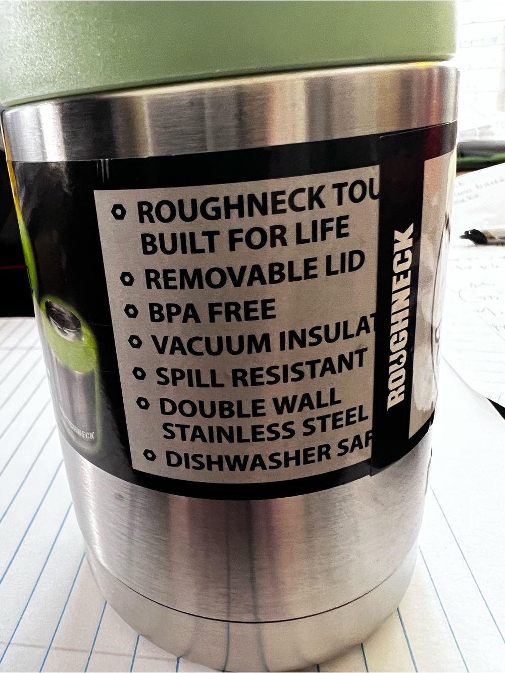 ROUGHNECK 12oz COPPER INSULATED GLOW IN THE DARK CAN/BOTTLE COOLER. NWOT - Picture 3 of 5